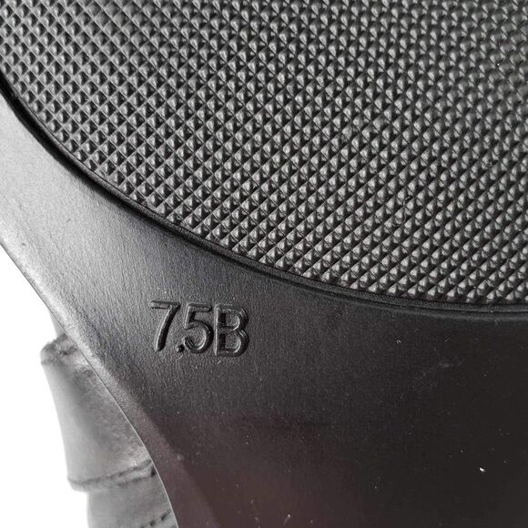 Lauren Ralph Lauren Boots Tall Women’s Black Leather Knee High Riding Size 7.5 - Picture 9 of 10